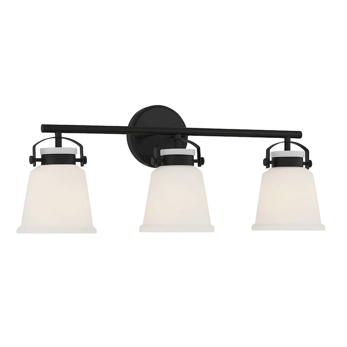 Savoy House Kaden 3-Light Bathroom Vanity Light, Matte Black