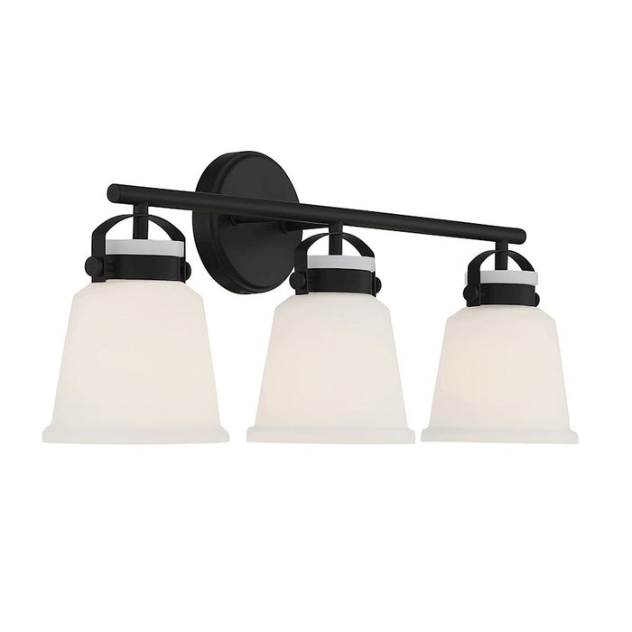 Savoy House Kaden 3-Light Bathroom Vanity Light, Matte Black