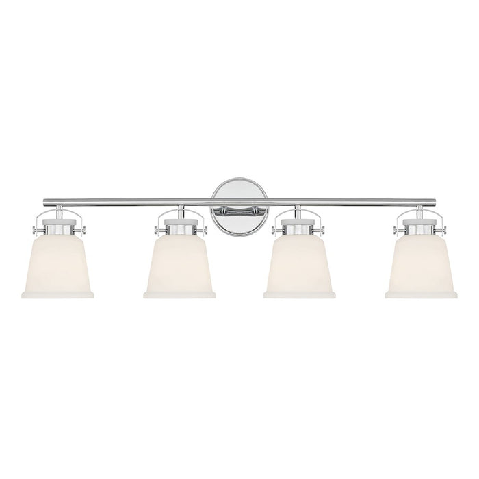 Savoy House Kaden 4-Light Bathroom Vanity Light, Polished Chrome - 8-1627-4-11