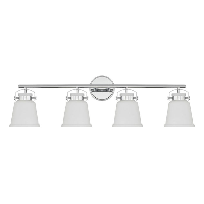 Savoy House Kaden 4-Light Bathroom Vanity Light, Polished Chrome