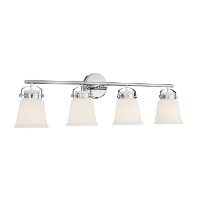 Savoy House Kaden 4-Light Bathroom Vanity Light, Polished Chrome