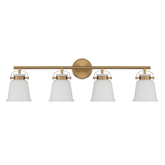 Savoy House Kaden 4-Light Bathroom Vanity Light, Warm Brass