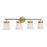 Savoy House Kaden 4-Light Bathroom Vanity Light, Warm Brass