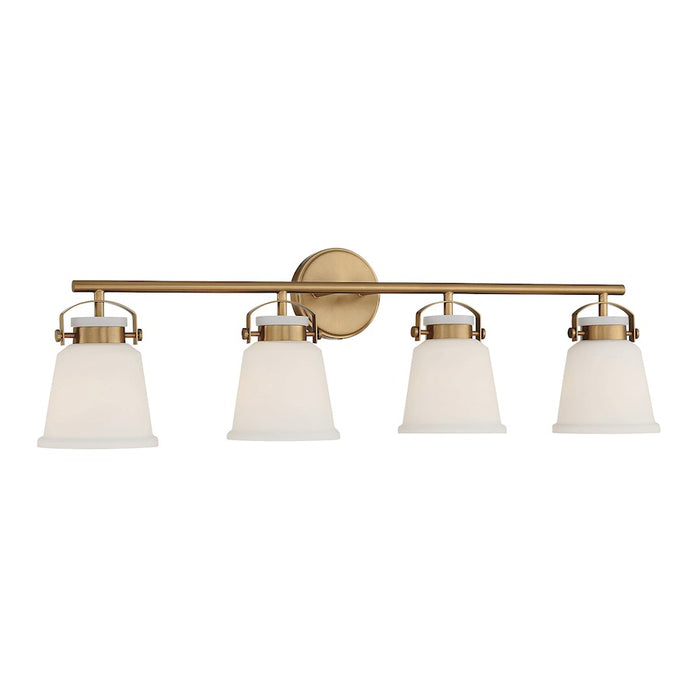 Savoy House Kaden 4-Light Bathroom Vanity Light, Warm Brass