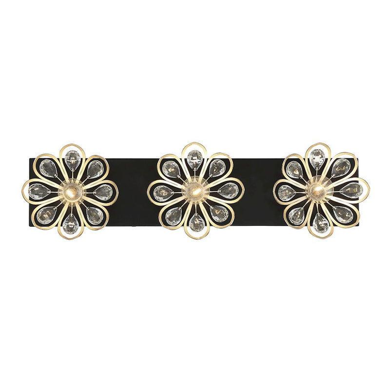 Savoy House Poppy 3 Light Vanity Light, Black