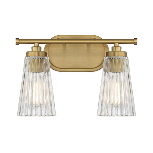 Savoy House Chantilly 2-Light Bathroom Vanity Light, Warm Brass - 8-1745-2-322