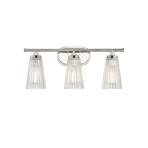 Savoy House Chantilly 3Lt Bathroom Vanity Light, Nickel - 8-1745-3-109