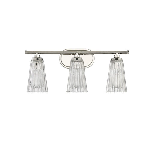 Savoy House Chantilly 3Lt Bathroom Vanity Light, Nickel