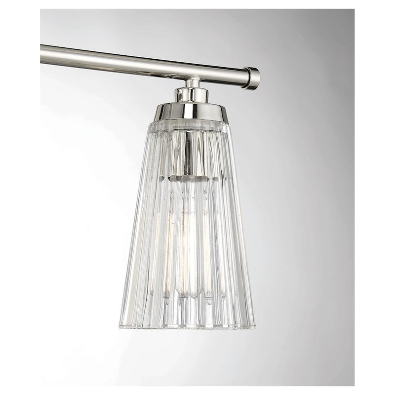 Savoy House Chantilly 3Lt Bathroom Vanity Light, Nickel