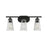 Savoy House Chantilly 3-Light Bathroom Vanity Light, Matte Black