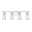 Savoy House Chantilly 4Lt Bathroom Vanity Light, Nickel - 8-1745-4-109