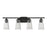 Savoy House Chantilly 4-Light Bathroom Vanity Light, Matte Black