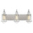 Savoy House Lansing 3Lt Bathroom Vanity Light, Nickel/ Nickel - 8-1780-3-111