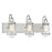 Savoy House Lansing 3Lt Bathroom Vanity Light, Nickel/ Nickel