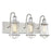 Savoy House Lansing 3Lt Bathroom Vanity Light, Nickel/ Nickel