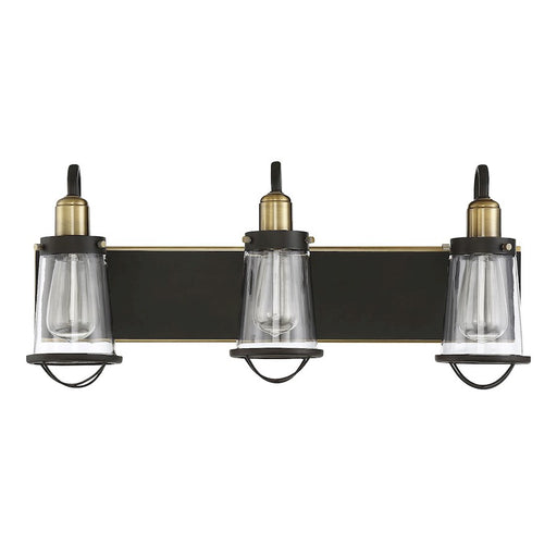 Savoy House Lansing 3Lt Bathroom Vanity Light, Bronze/Brass