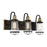 Savoy House Lansing 3Lt Bathroom Vanity Light, Bronze/Brass