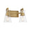 Savoy House Lakewood 2-Light Bathroom Vanity Light, Warm Brass