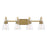 Savoy House Lakewood 4-Light Bathroom Vanity Light, Warm Brass - 8-1830-4-322