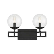 Savoy House Crosby 2-Light Bathroom Vanity Light, Matte Black - 8-1860-2-BK