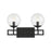 Savoy House Crosby 2-Light Bathroom Vanity Light, Matte Black - 8-1860-2-BK