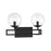 Savoy House Crosby 2-Light Bathroom Vanity Light, Matte Black