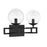 Savoy House Crosby 2-Light Bathroom Vanity Light, Matte Black