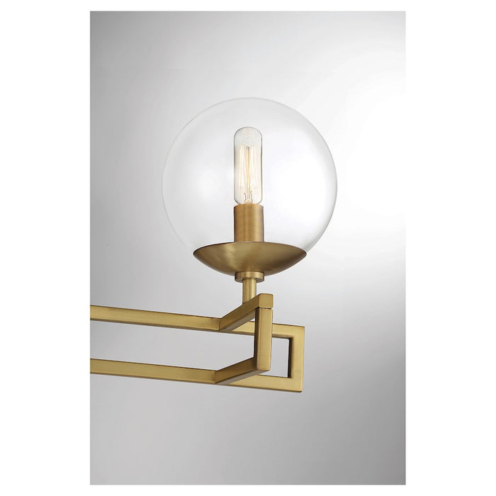 Savoy House Crosby 3-Light Bathroom Vanity Light, Warm Brass