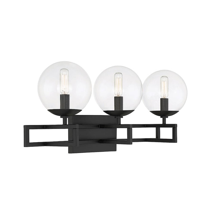 Savoy House Crosby 3-Light Bathroom Vanity Light, Matte Black