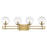 Savoy House Crosby 4-Light Bathroom Vanity Light, Warm Brass - 8-1860-4-322