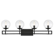 Savoy House Crosby 4-Light Bathroom Vanity Light, Matte Black - 8-1860-4-BK