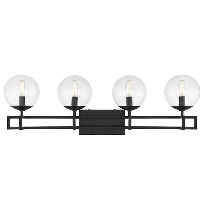 Savoy House Crosby 4-Light Bathroom Vanity Light, Matte Black - 8-1860-4-BK