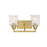 Savoy House Hampton 2-Light Bathroom Vanity Light, Warm Brass - 8-1972-2-322