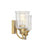 Savoy House Hampton 2-Light Bathroom Vanity Light, Warm Brass