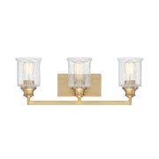 Savoy House Hampton 3-Light Bathroom Vanity Light, Warm Brass - 8-1972-3-322