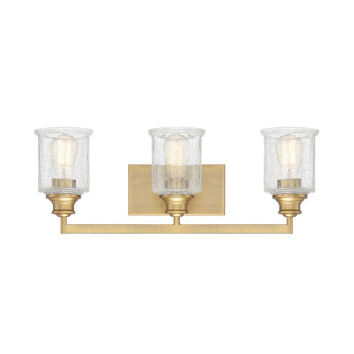 Savoy House Hampton 3-Light Bathroom Vanity Light, Warm Brass - 8-1972-3-322