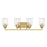 Savoy House Hampton 4-Light Bathroom Vanity Light, Warm Brass - 8-1972-4-322