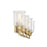 Savoy House Hampton 4-Light Bathroom Vanity Light, Warm Brass