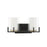 Savoy House Eaton 2Lt Bathroom Vanity Light, Black/Brass