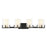 Savoy House Eaton 4Lt Bathroom Vanity Light, Black/Brass - 8-1977-4-143