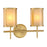 Savoy House Camden 2-Light Bathroom Vanity Light, Warm Brass