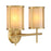 Savoy House Camden 2-Light Bathroom Vanity Light, Warm Brass