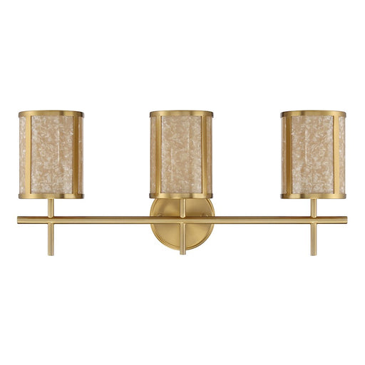 Savoy House Camden 3-Light Bathroom Vanity Light, Warm Brass