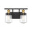 Savoy House Macauley 2Lt Bathroom Vanity Light, Black/Brass - 8-2069-2-51