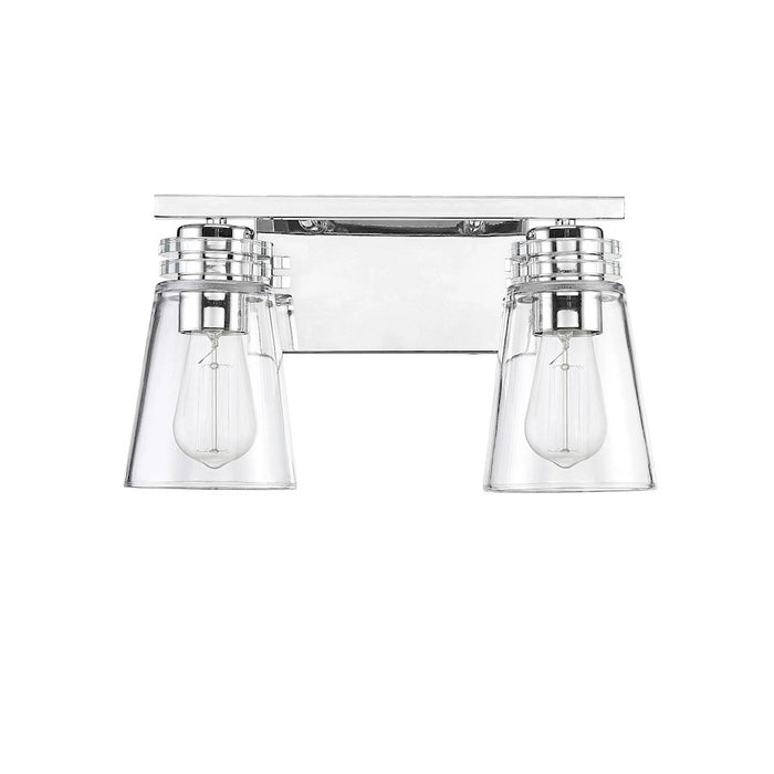 Savoy House Brannon 2Lt Bathroom Vanity Light, Nickel