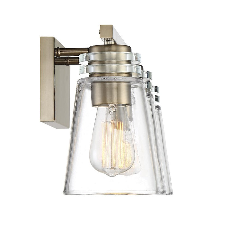Savoy House Brannon 3-Light Bathroom Vanity Light, Noble Brass