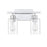 Savoy House Lambert 2-Light Bathroom Vanity Light, Polished Chrome