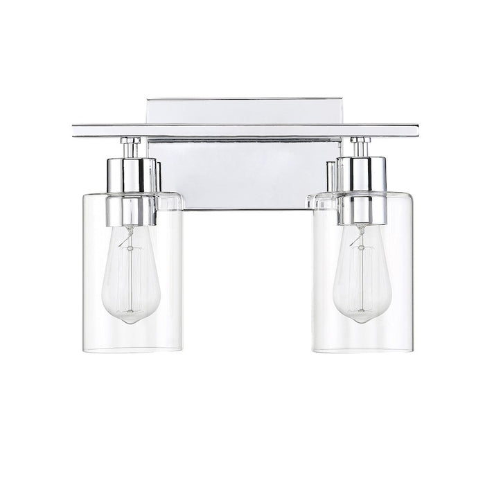 Savoy House Lambert 2-Light Bathroom Vanity Light, Polished Chrome