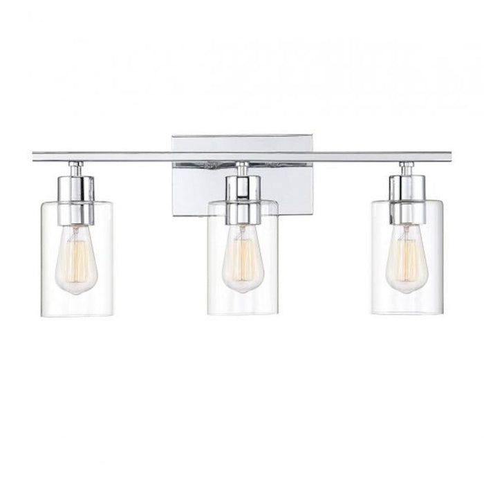 Savoy House Lambert 3-Light Bathroom Vanity Light, Polished Chrome - 8-2149-3-11