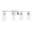 Savoy House Lambert 4-Light Bathroom Vanity Light, Polished Chrome